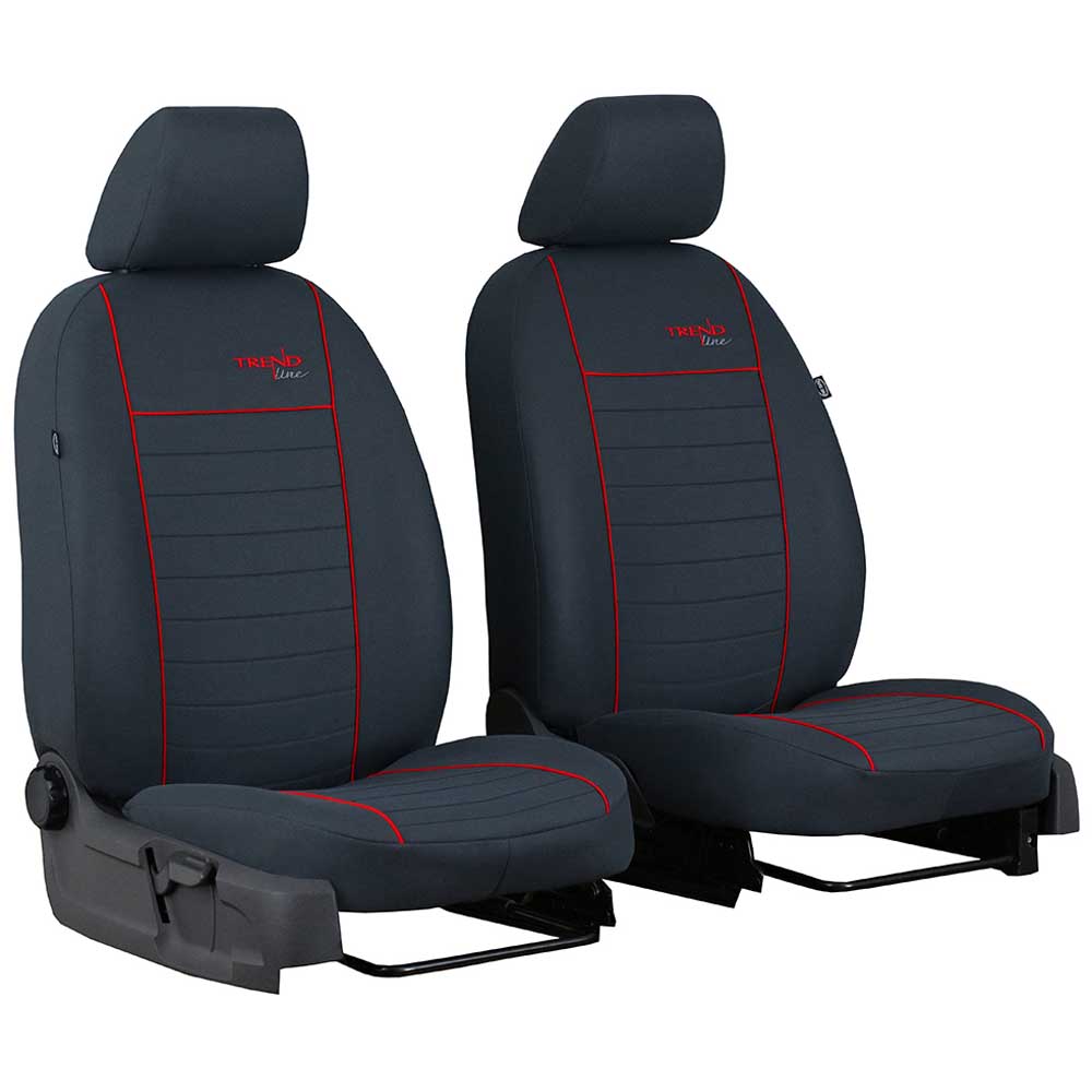 Trend Line 1+1 Univerzális üléshuzat piros színben kárpitos szövetből