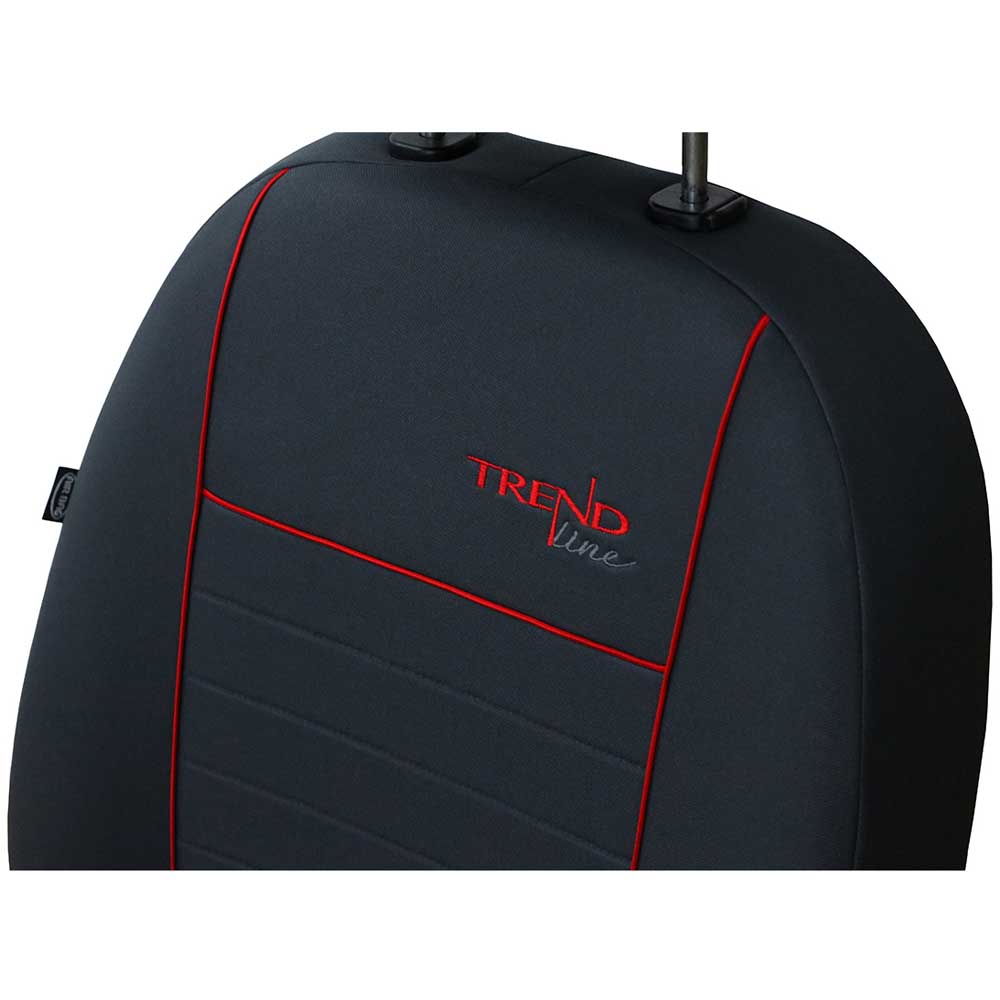 Trend Line 1+1 Univerzális üléshuzat piros színben kárpitos szövetből