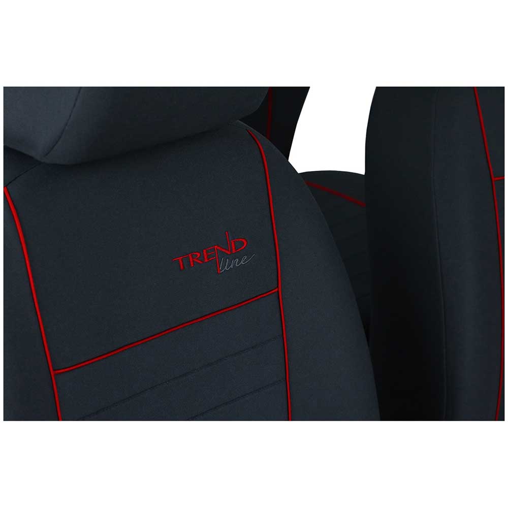 Trend Line Univerzális üléshuzat piros színben szövet anyagból