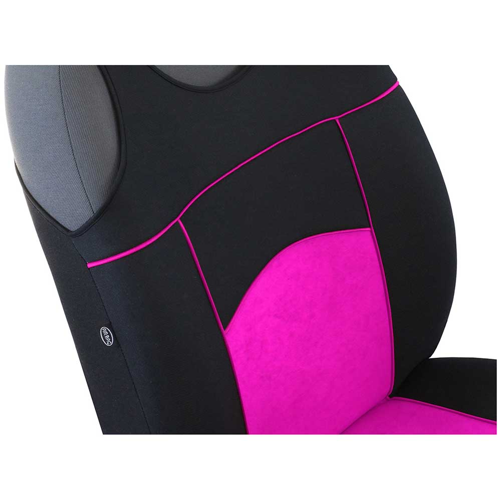 Tuning 100% 1+1 Univerzális rózsaszín trikó üléshuzat velúr és szövet anyagokból