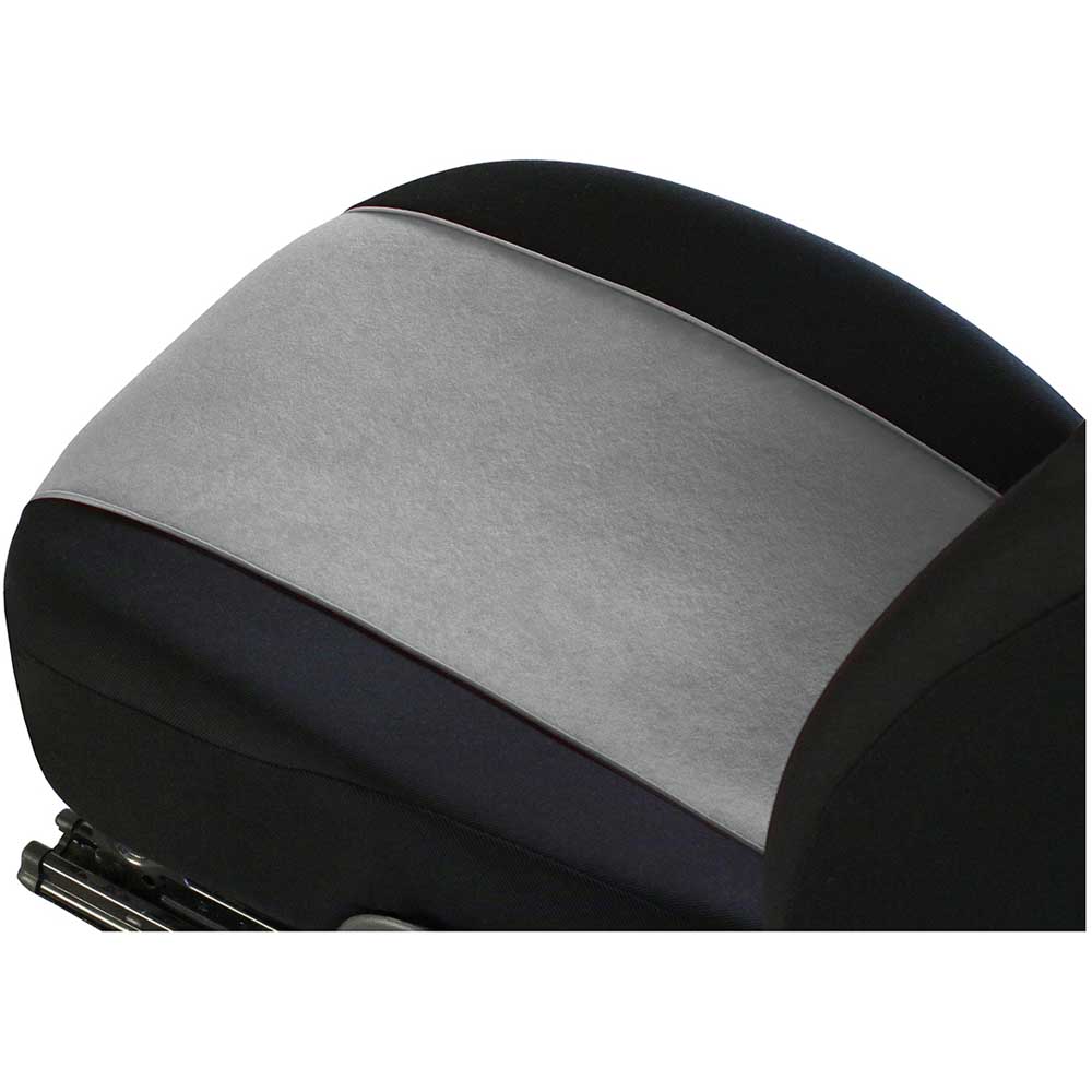 Tuning 100% 1+1 típusú, 2 részes üléshuzat szürke színben velúr és szövet anyagokból