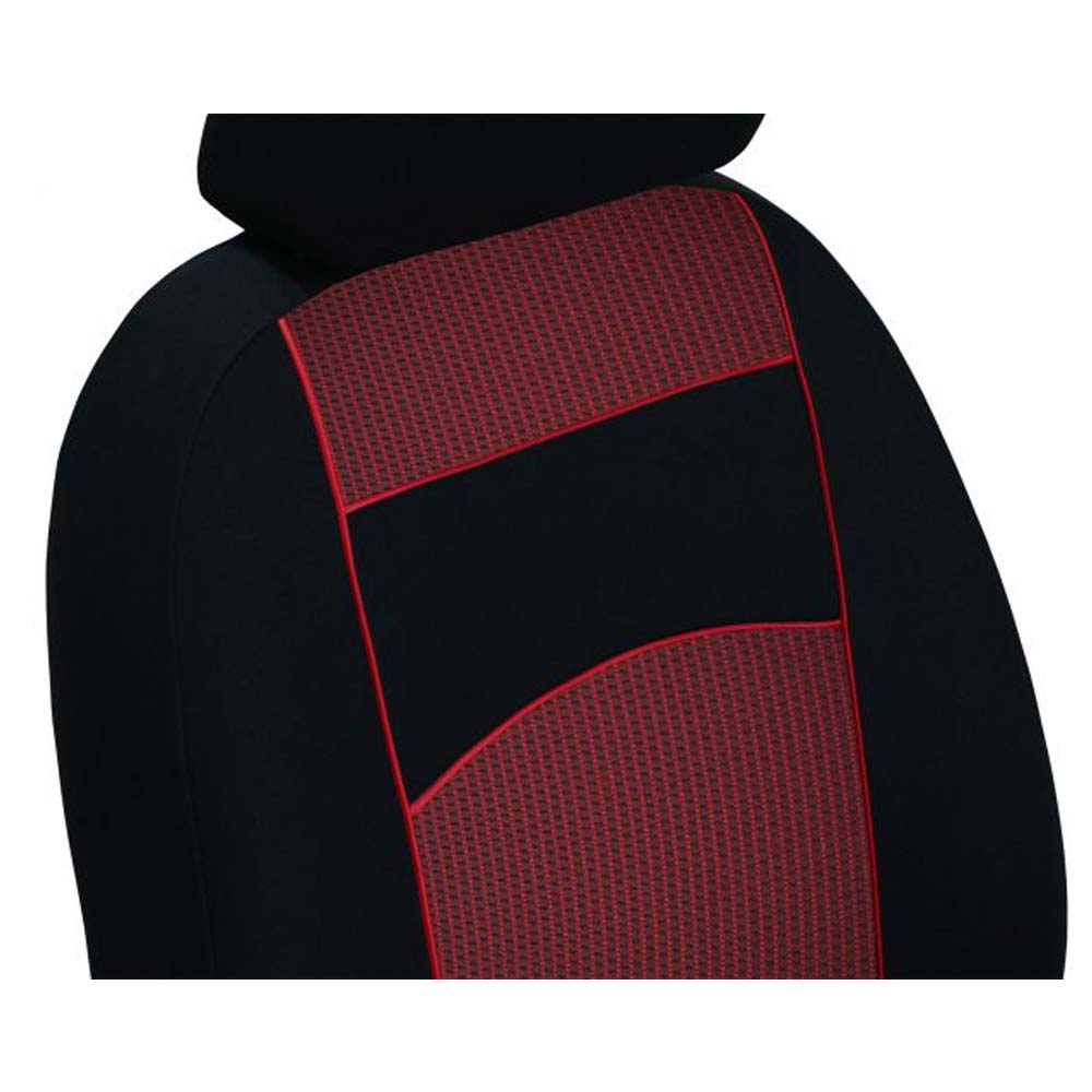 2 személyes Tuning Extra 1+1 üléshuzat kishaszon autókba piros színben, szövet anyagból