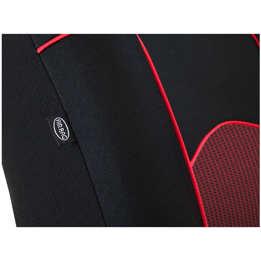 Tuning Extra Univerzális trikó üléshuzat piros színben szövet anyagból