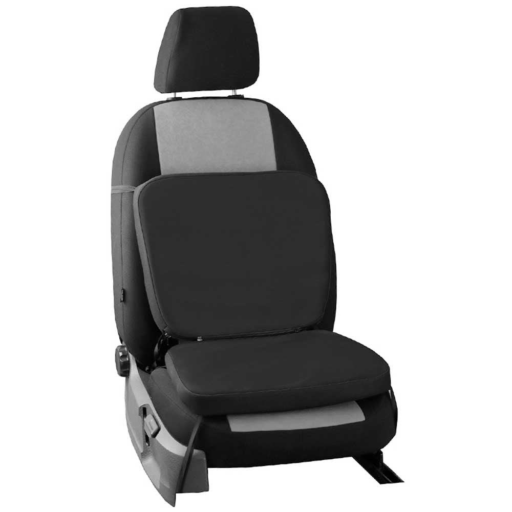 Ülésmagasító párna szett fekete színben, alkantara anyagból