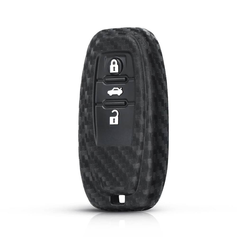 Audi 3 gombos kulcs szilikon tok carbon eleje