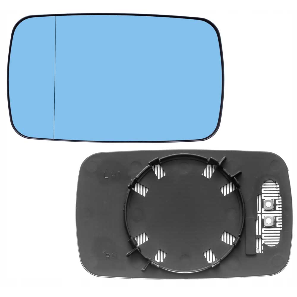 BMW 7 bal oldali fűthető, kék színű visszapillantó tükörlap 1994-2001