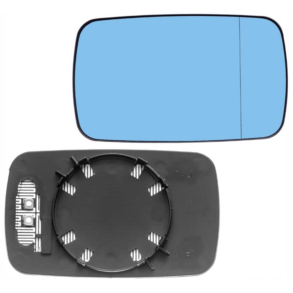 BMW 7 jobb oldali fűthető, kék színű visszapillantó tükörlap 1994-2001