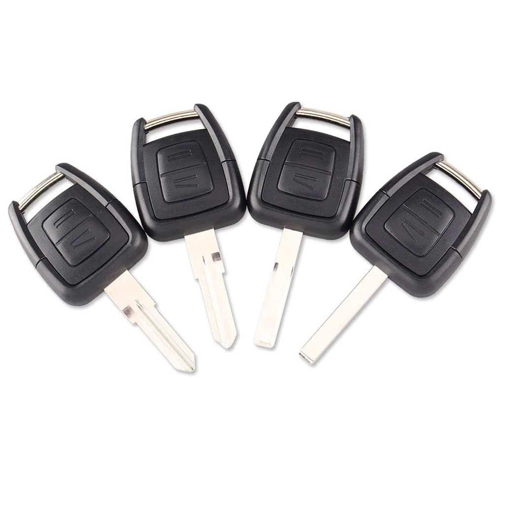 Fekete színű, 2 gombos Opel kulcsok