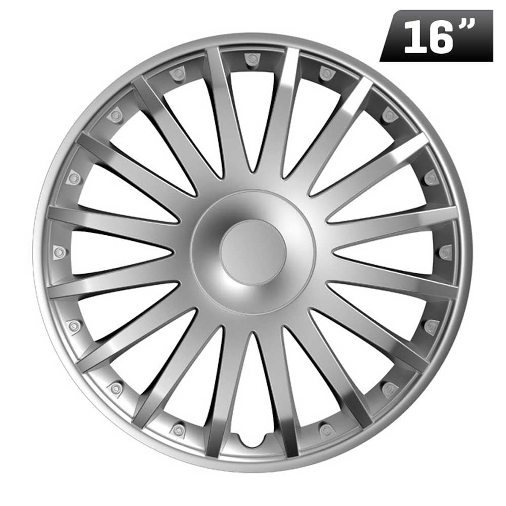 Crystal 16" dísztárcsa szett ezüst színben