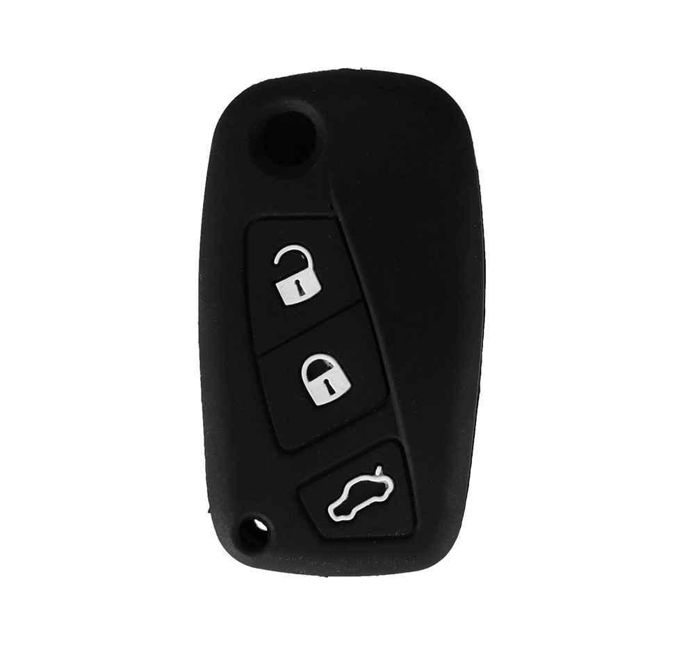 Fiat bicskakulcs szilikon tok fekete