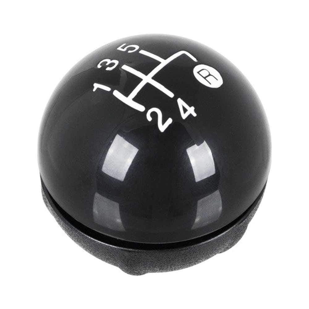 Fekete színű, 5 sebességes Fiat váltógomb. Fényes fekete számlappal, ezüst fokozatokkal.