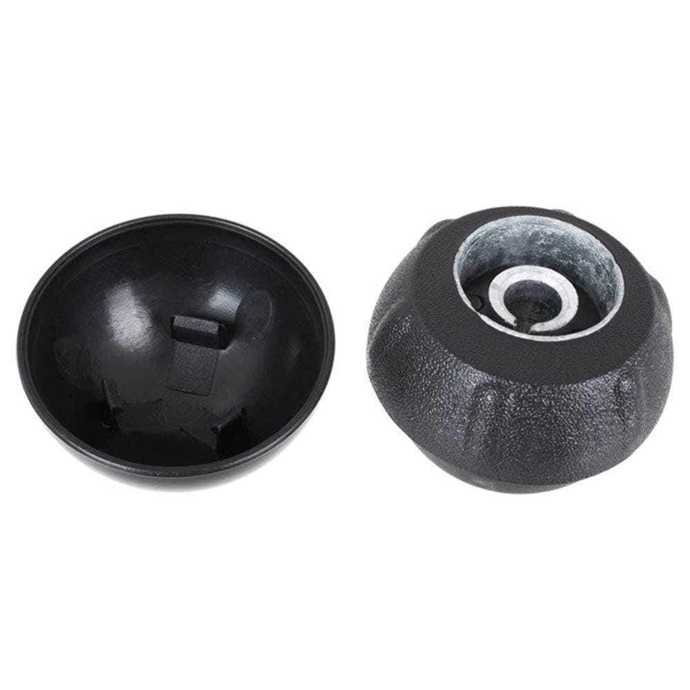 Fekete színű, 5 sebességes Fiat váltógomb.