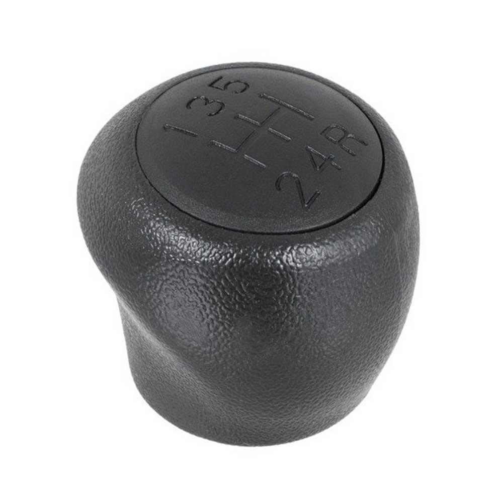 Fekete színű, 5 sebességes Fiat váltógomb. Matt fekete számlappal.