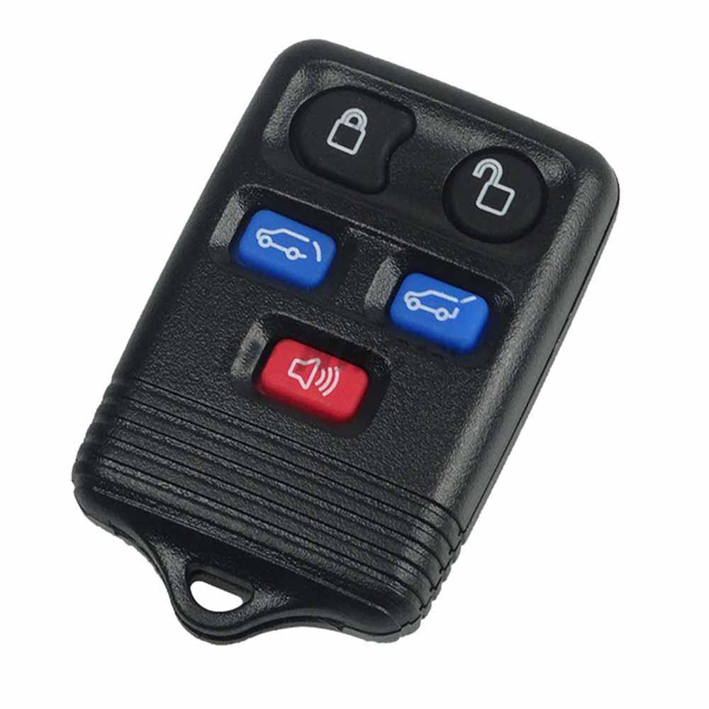 Fekete színű, 5 gombos Ford távirányítós kulcs, kulcsház.