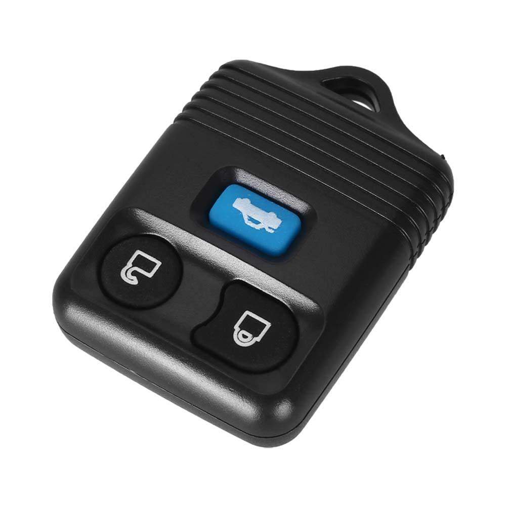 Fekete színű, 3 gombos Ford távirányítós kulcs, kulcsház.