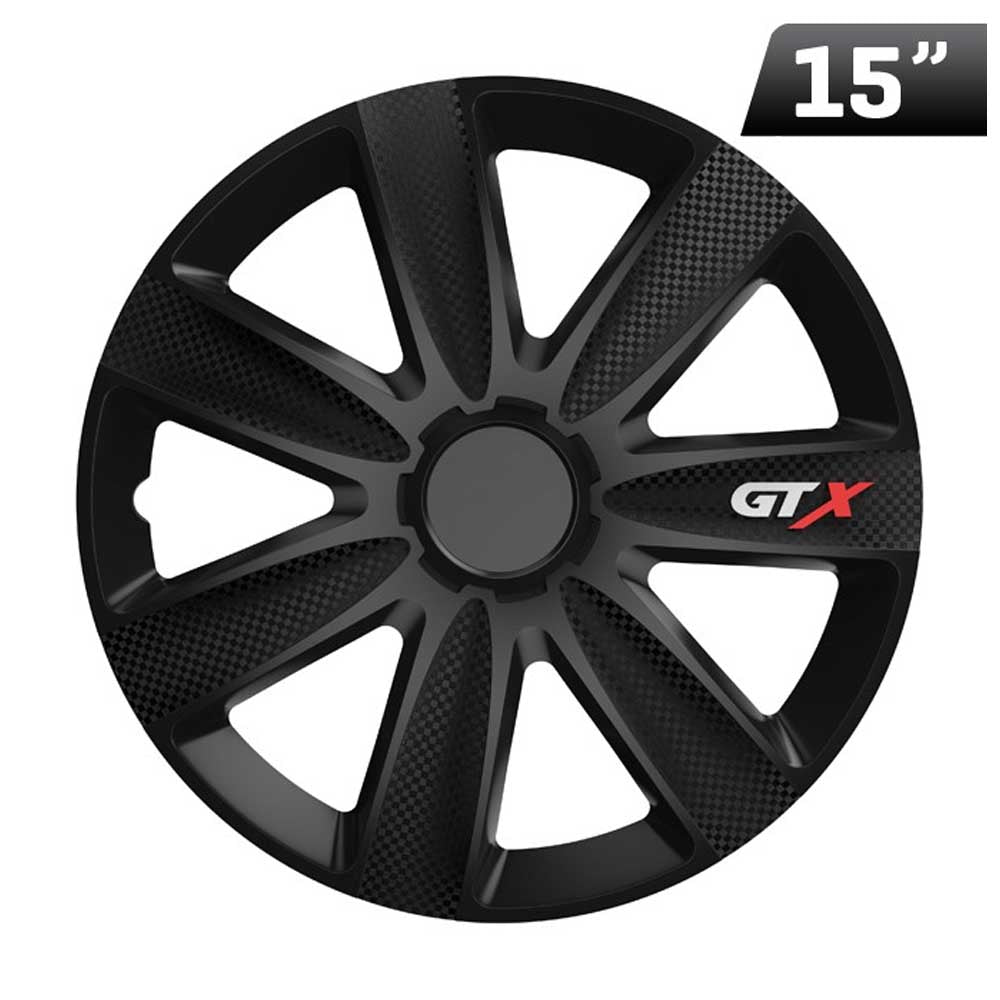 GTX Karbon 15" dísztárcsa szett fekete színben