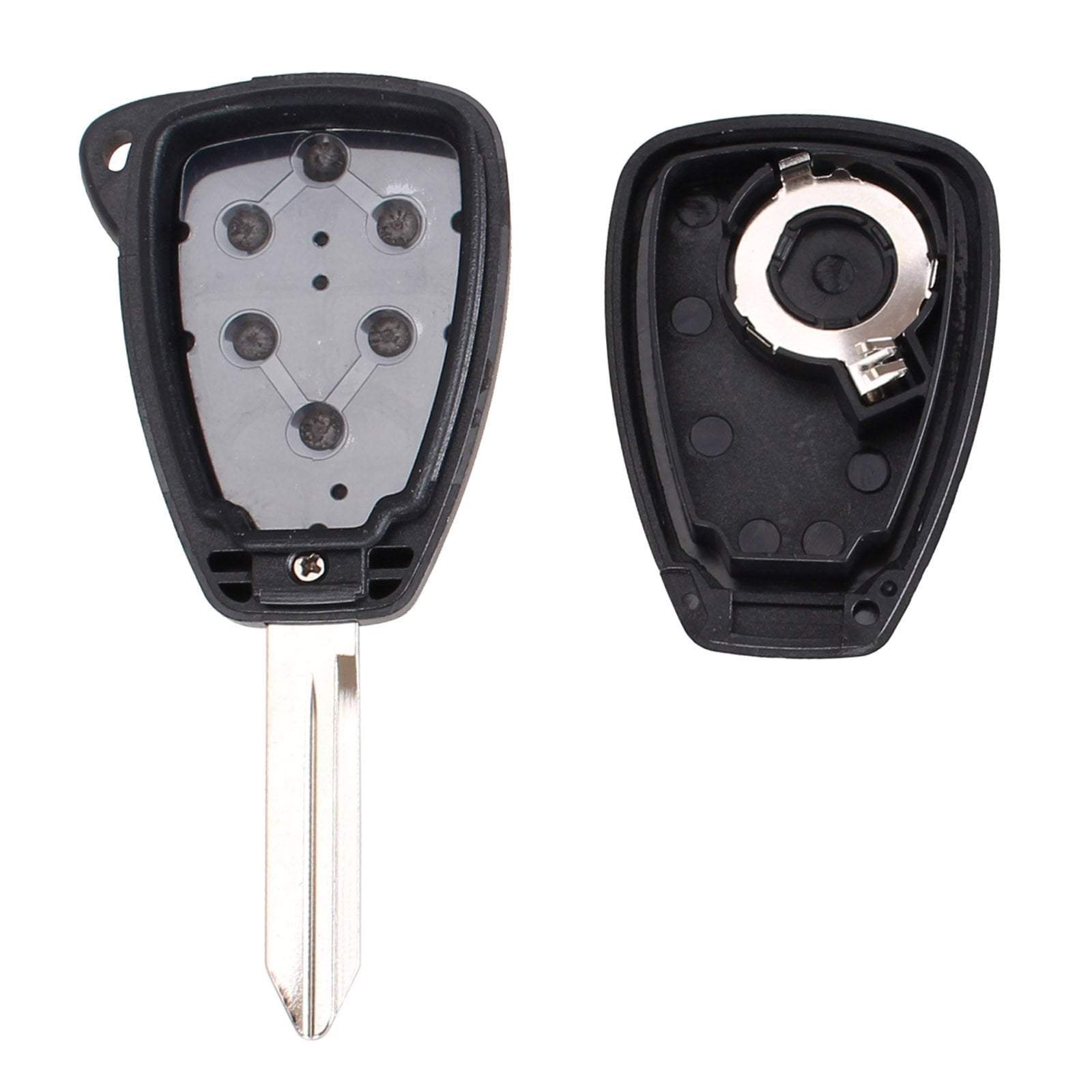 Fekete színű, Jeep 3 gombos kulcs, kulcsház szétszedve.