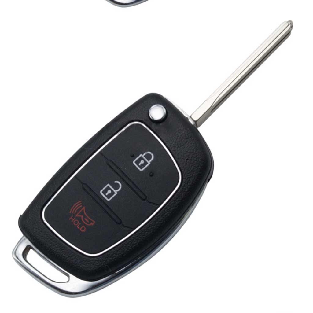 Fekete színű, Kia 3 gombos kulcs, bicskakulcs.