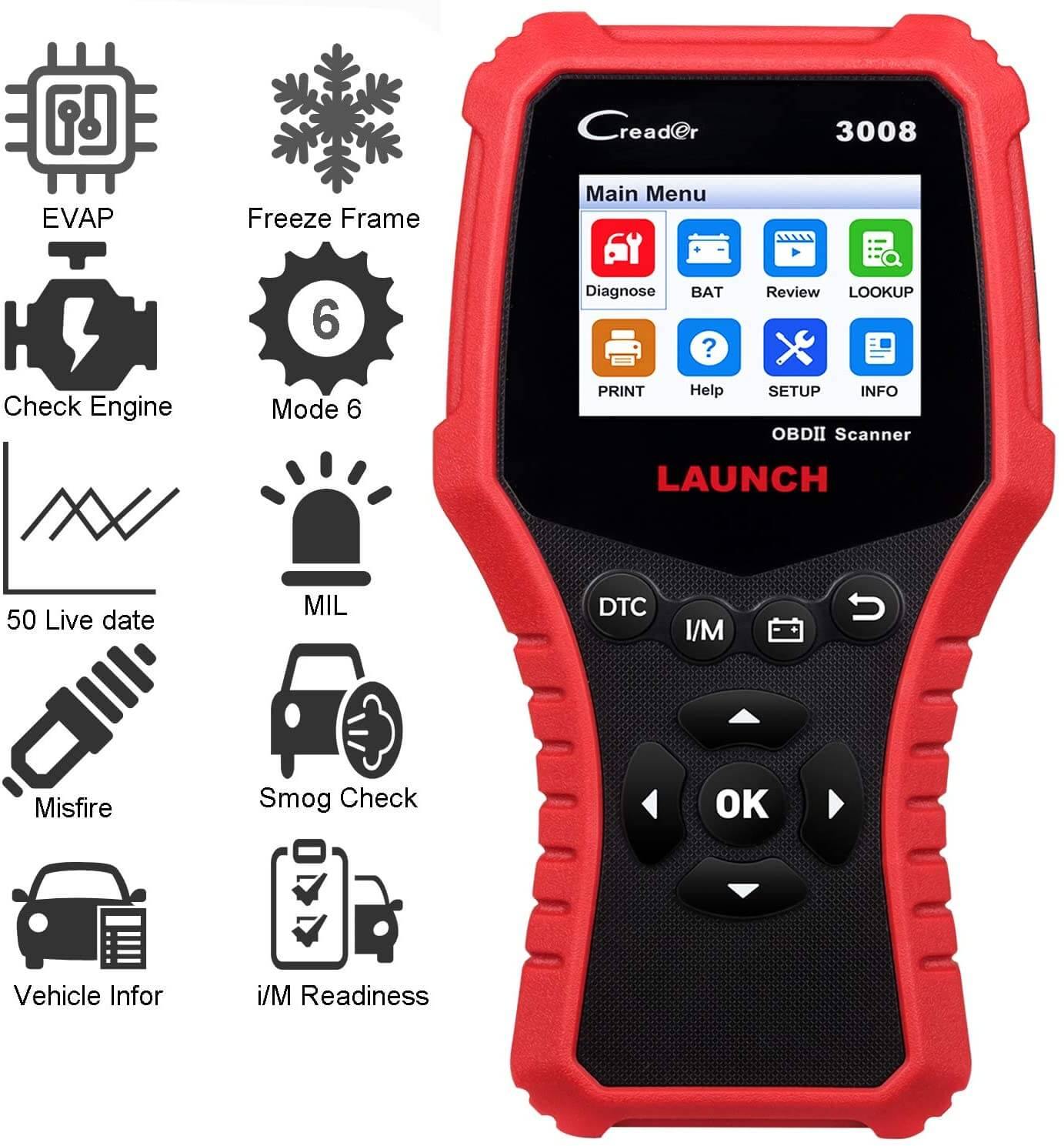 Launch Creader 3008 kézi hibakód olvasó