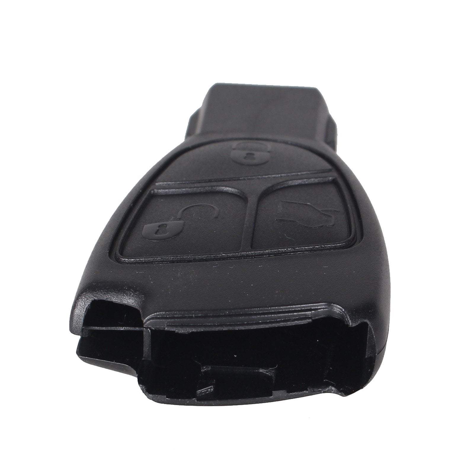 Fekete színű, 3 gombos Mercedes kulcsház.