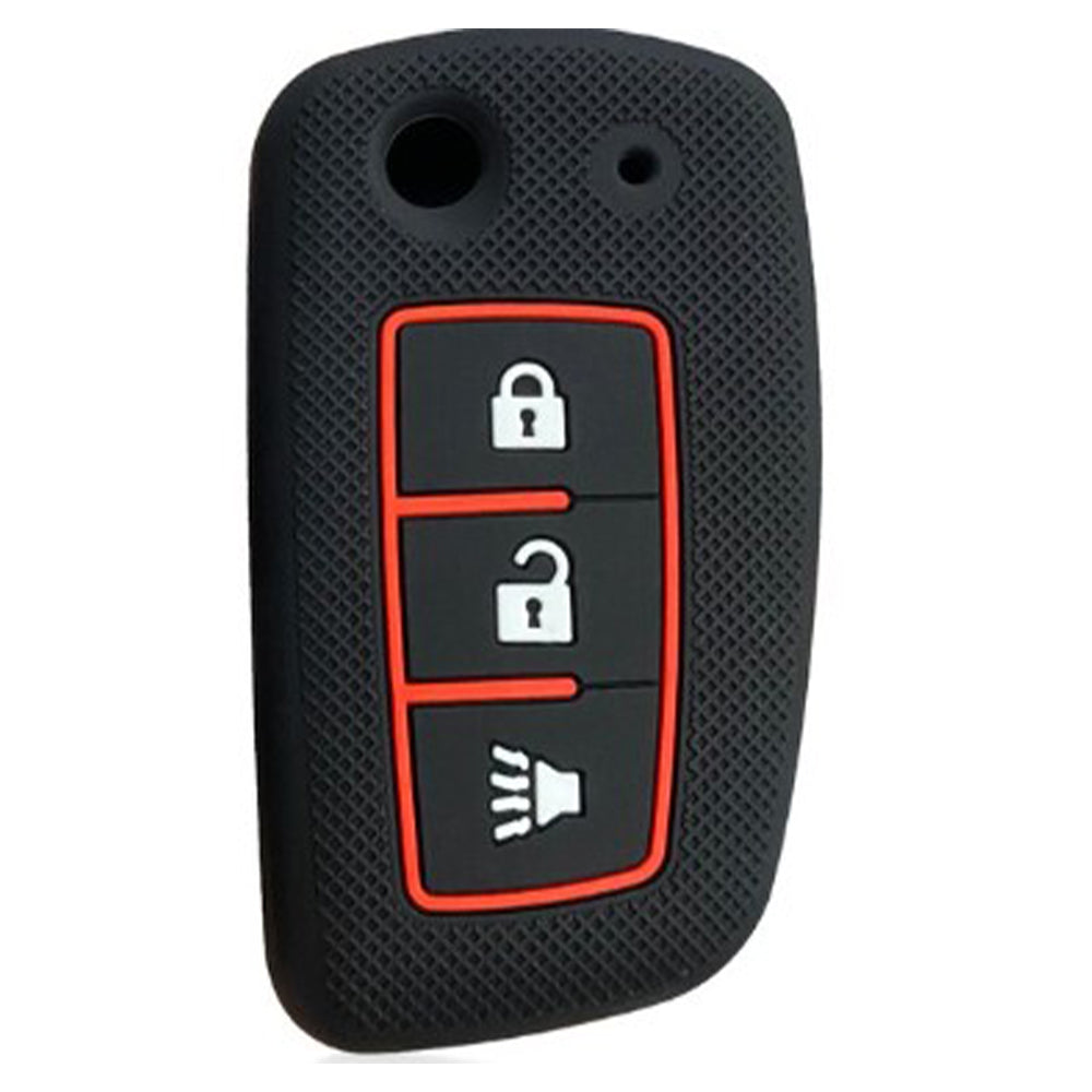 Nissan kulcs szilikon tok 3 gombos kék színben.