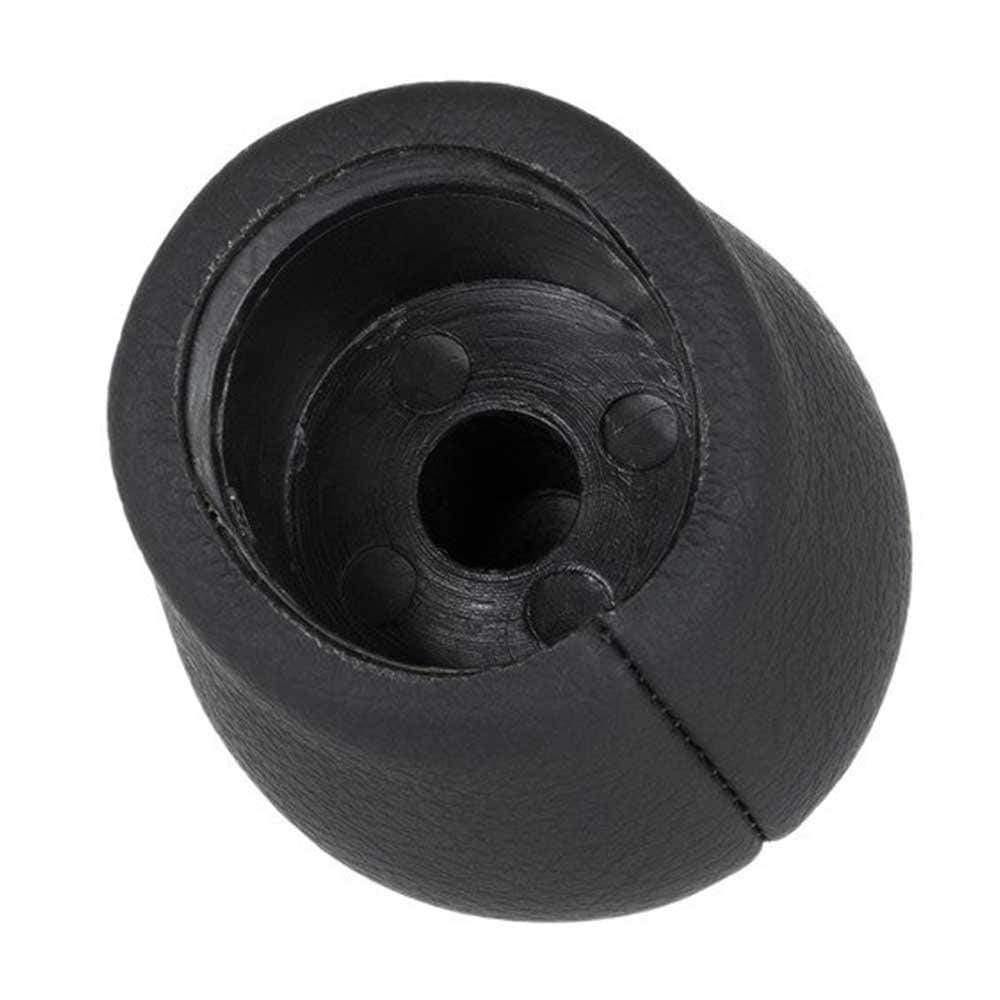 Fekete színű, bőrözött 6 sebességes Opel váltógomb. Krómozott számlappal.