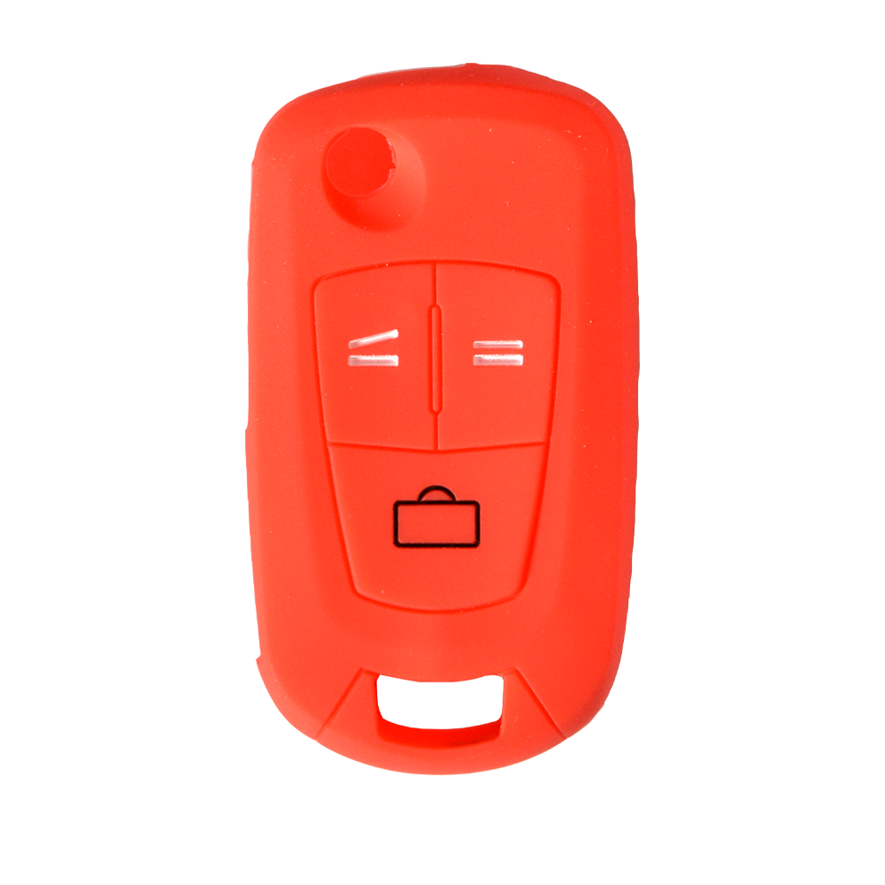 Piros Opel szilikon tok 3 gombos