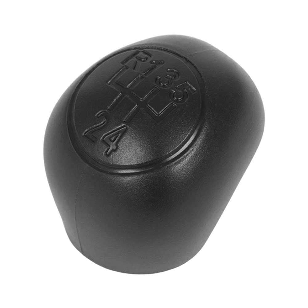 Fekete színű, 5 sebességes Peugeot váltógomb