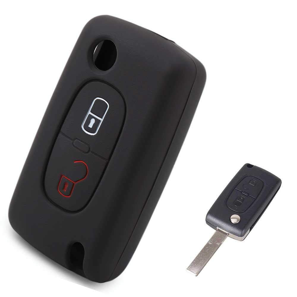 Peugeot szilikon tok 2 gombos