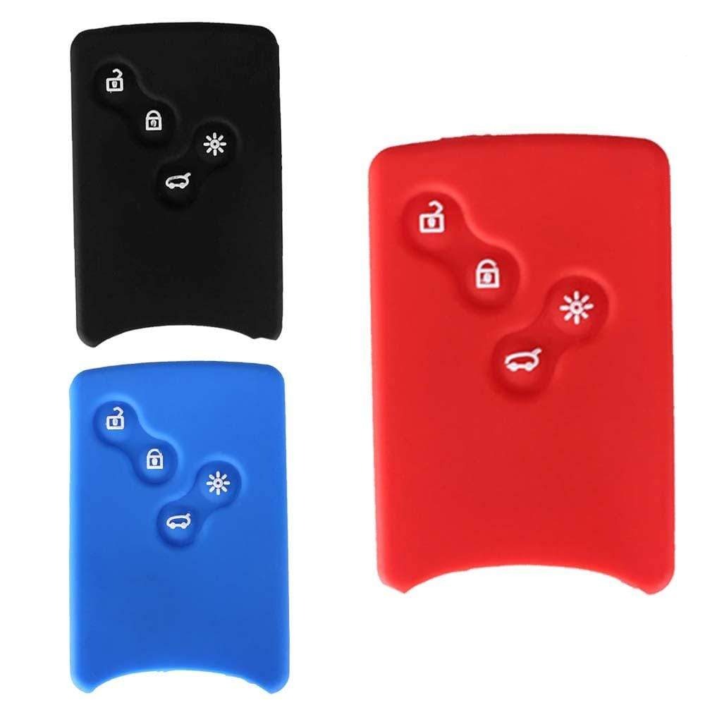 Renault kártya kulcs szilikon tok 4 gombos