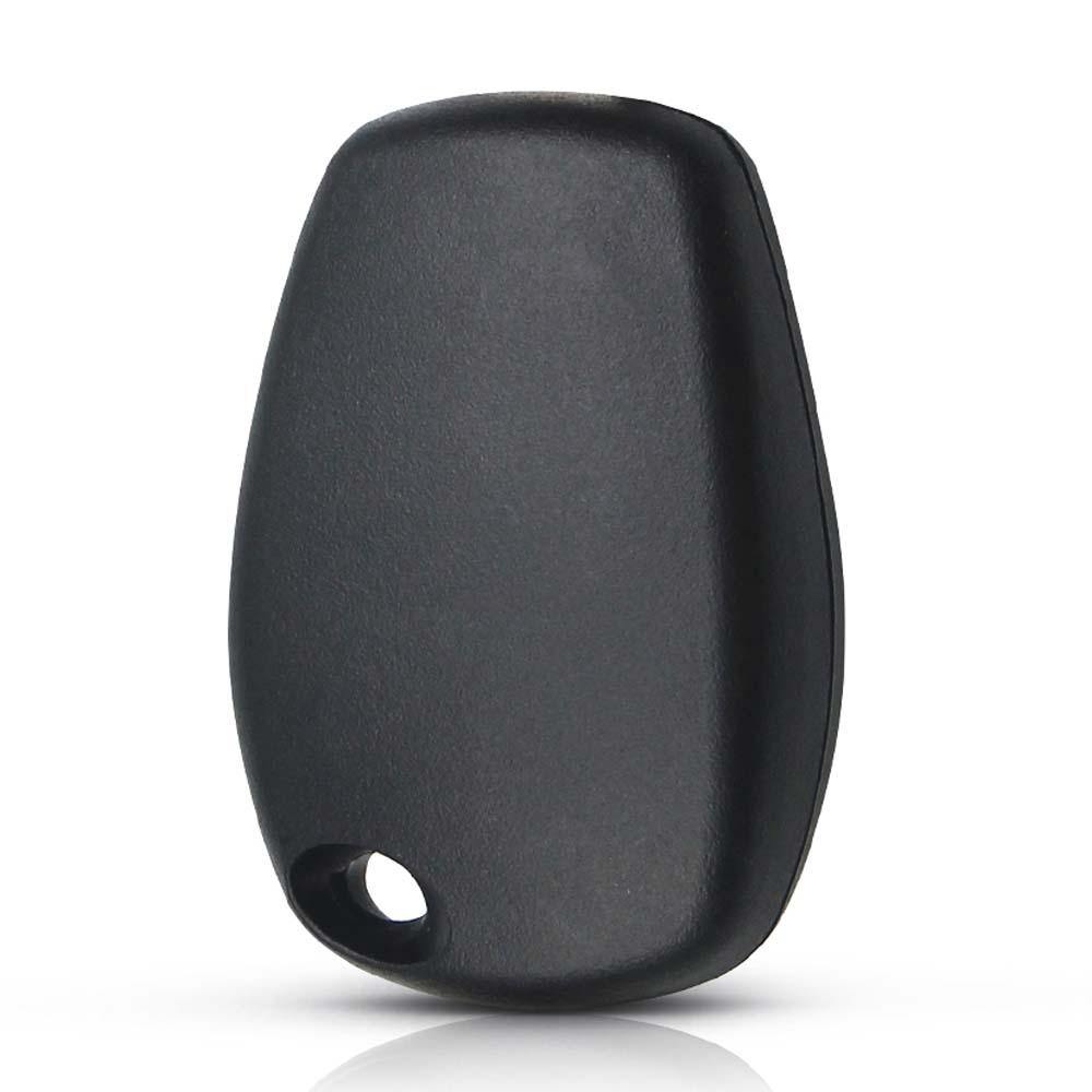 Fekete színű, gomb nélküli Renault kulcsház.