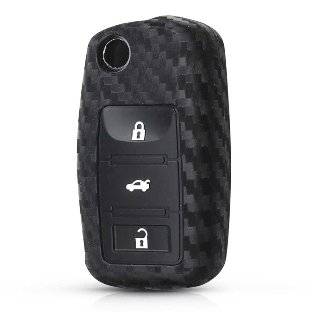 Skoda szilikon tok Carbon mintás