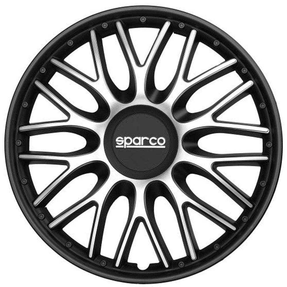 Dísztárcsa szett SPARCO ROMA 16" - ezüst/fekete