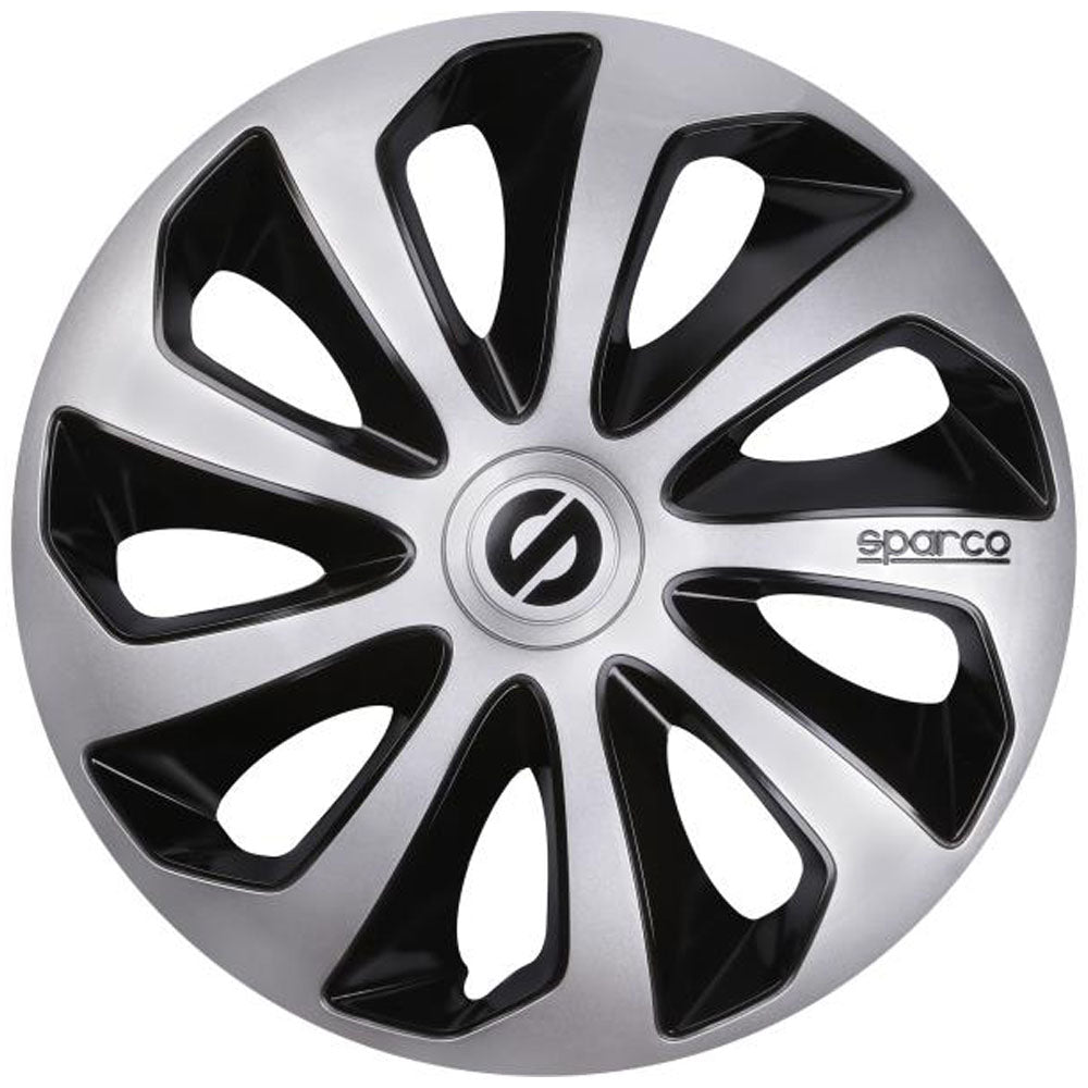Dísztárcsa szett SPARCO SICILIA 16" - ezüst/fekete