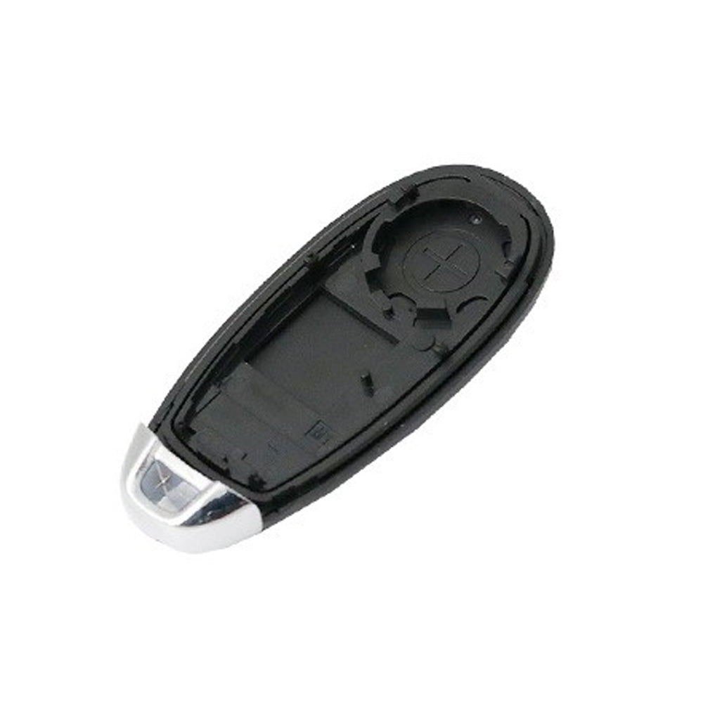 Fekete színű, 3 gombos Suzuki kulcs, kulcsház belseje.