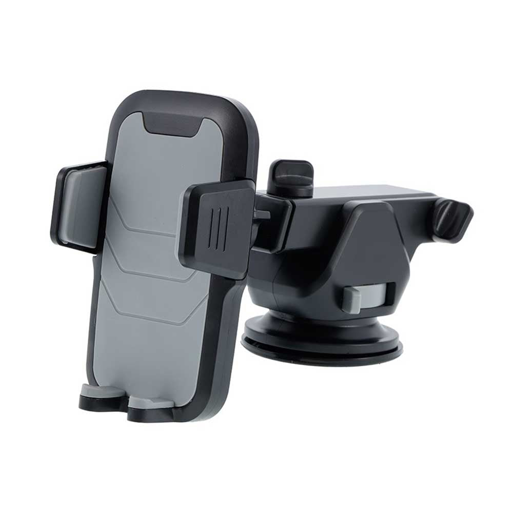 Fekete tapadókorongos autós telefontartó