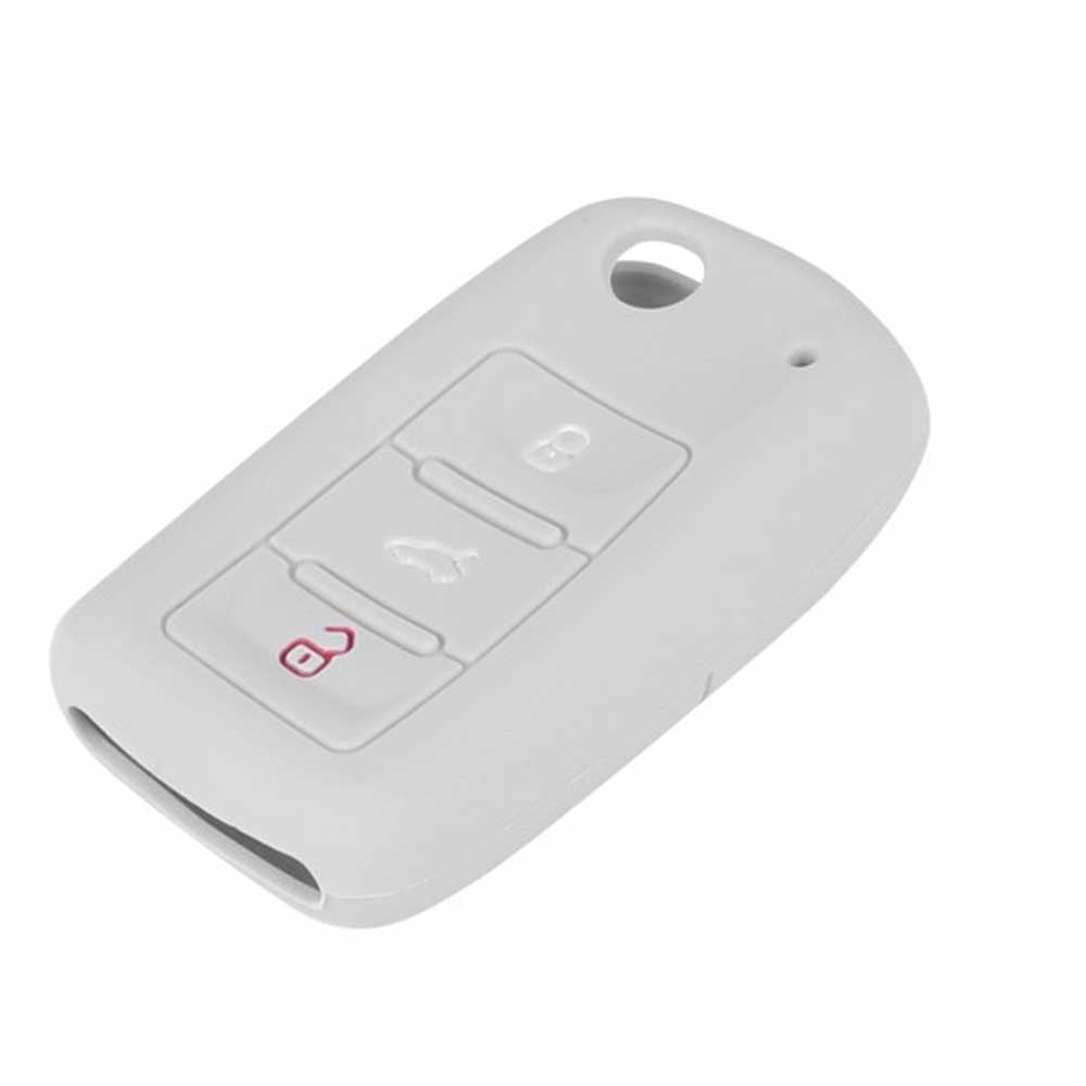 VW 3 gombos szilikon tok szürke színben