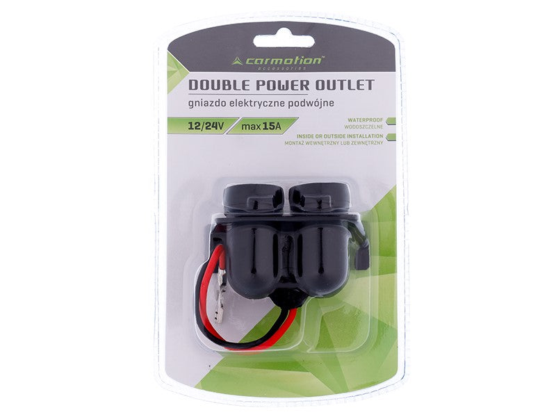 12 V 15A dupla elektromos vízálló 12V os aljzat – kép 3