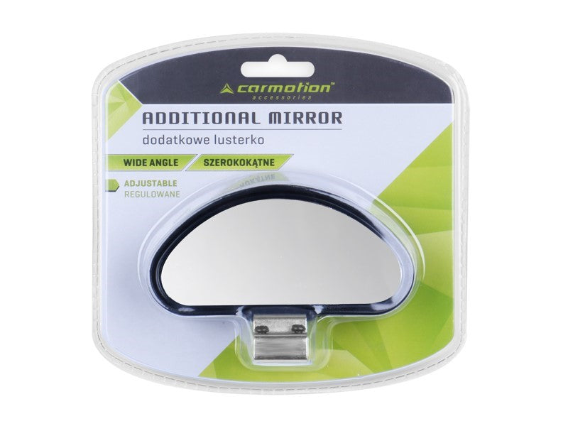 Kiegészítő panoráma külső visszapillantó tükör 58x112mm fekete – kép 3