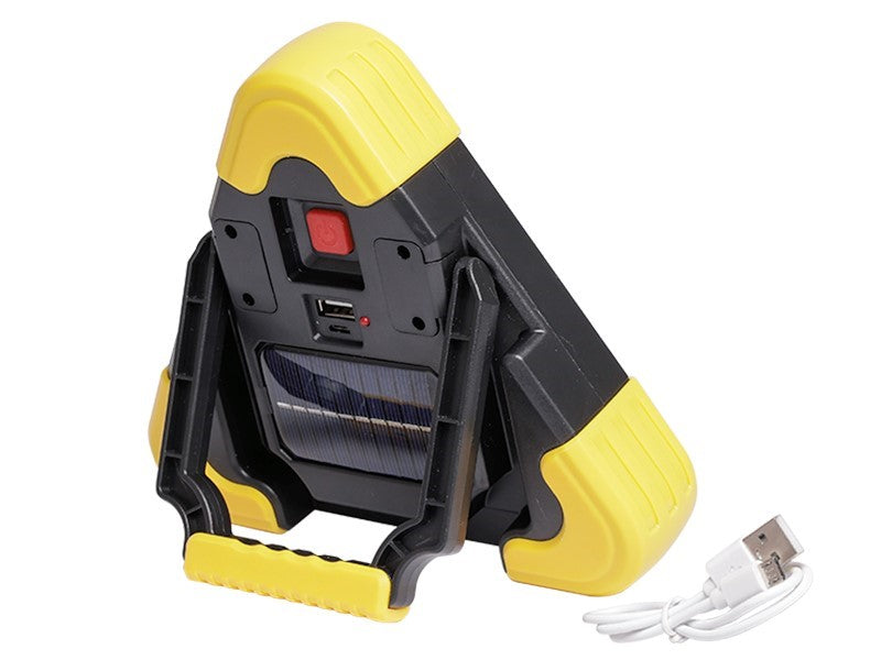 Solar LED figyelmeztető háromszög COB lámpával – kép 4