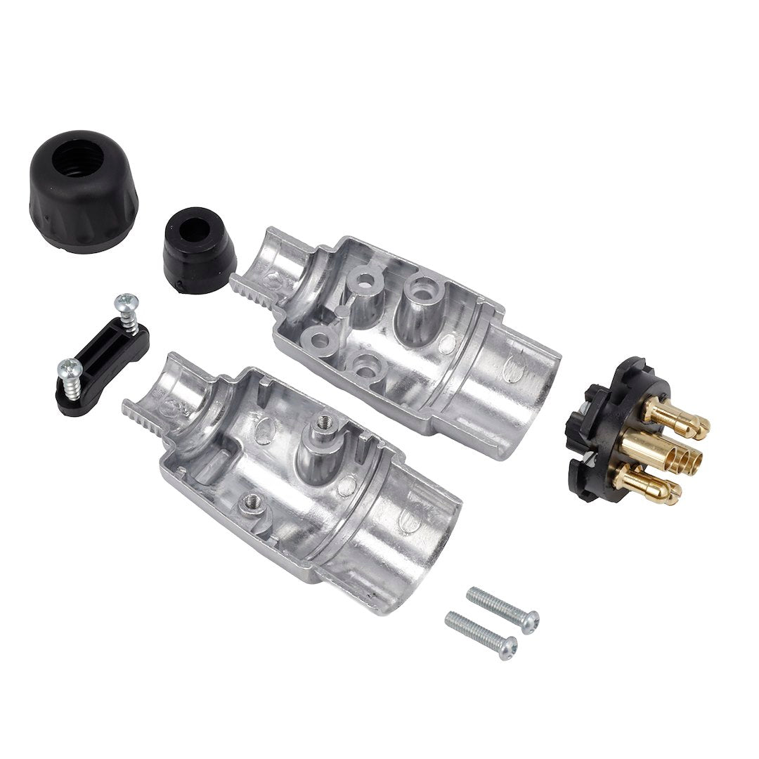 7 PIN es csatlakozódugó utánfutóhoz alumínium – kép 4