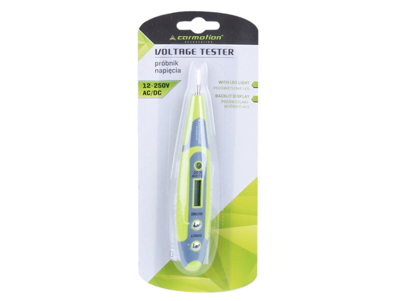 DC  AC feszültségmérő LCD kijelzővel 12 250V – kép 3