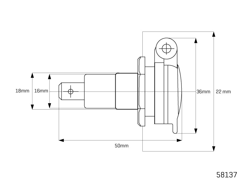 DIN 1224V max 15A aljzat – kép 3