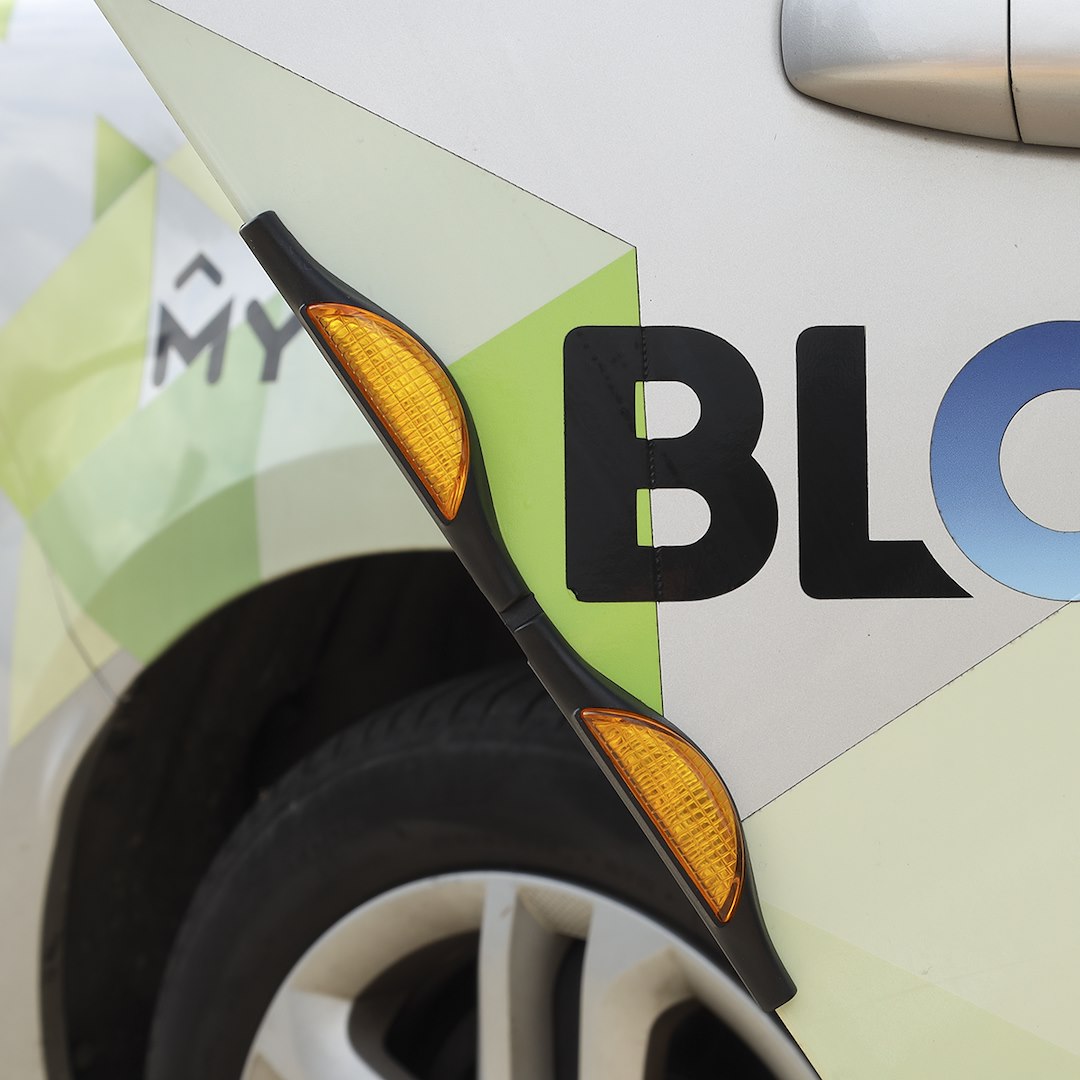 Ajtó lökhárítók narancssárga fényvisszaverők 2 db – kép 4