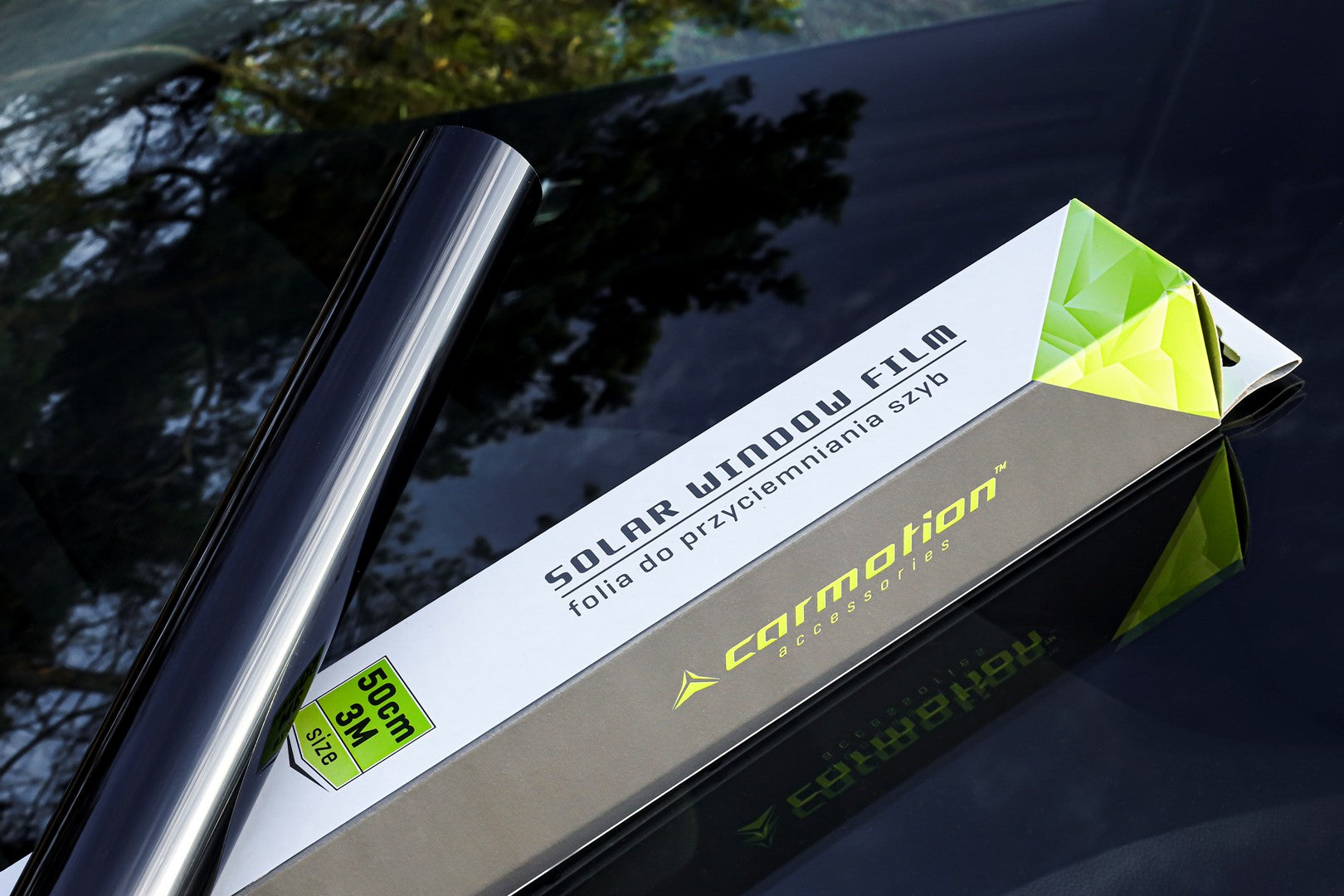 Fólia Super Dark Black autóüvegfestéshez 50x300 cm 50x300 cm – kép 3