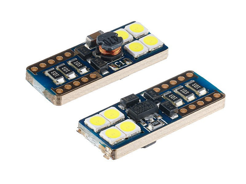 Izzó VISION W5W T10 1224V 8x 3030 SMD LED nem poláris CANBUS fehér 2 db – kép 2