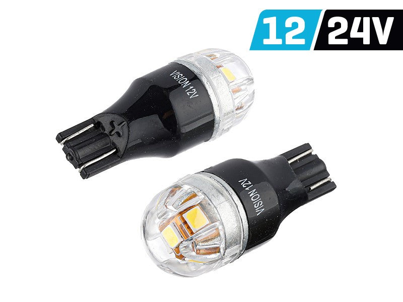 Izzó VISION W16W (T15) 12/24V 5x 2835 SMD Lumileds, nem poláris, CANBUS, fehér, 2 db