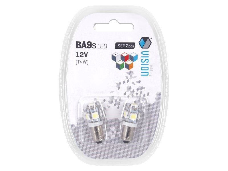 izzó VISION T4W BA9s 12V 5x 5050 SMD LED fehér 2 db – kép 3