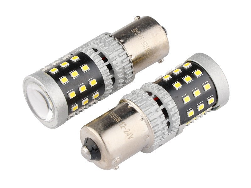 izzó VISION R5W  R10W BA15s 1224V 39x 2016 SMD LED nem poláris CANBUS fehér 2 db – kép 2