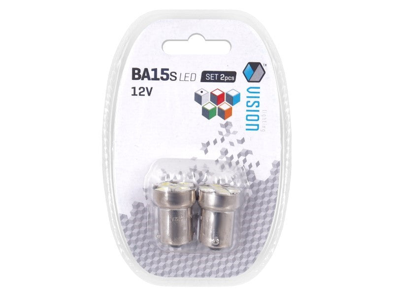 Izzó VISION R5W  R10W BA15s 12V 5x 5050 SMD LED fehér 2 db – kép 3